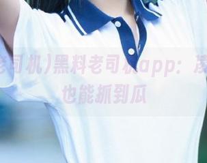 黑料老司机app：凌晨三点也能抓到瓜